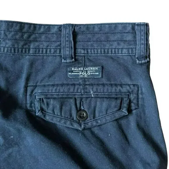 Polo Ralph Lauren Cargo Shorts Men W40 Baggy Classic Chino Preppy Summer Utility - Picture 3 of 6